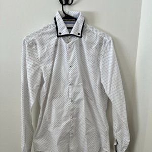 Zara Double Collar patterned button-down, medium.